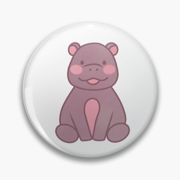 Item preview, cute baby hippo designed and sold by winterpumpkin.