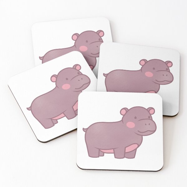 Item preview, cute smiling baby hippo designed and sold by winterpumpkin.