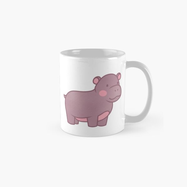 Aperçu de l'œuvre mignon bébé hippopotame souriant créée et vendue par winterpumpkin.