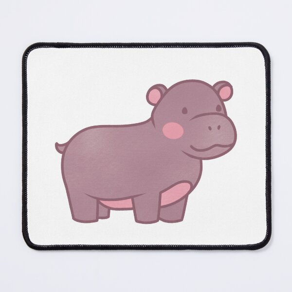 Item preview, cute smiling baby hippo designed and sold by winterpumpkin.