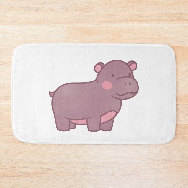 Item preview, cute smiling baby hippo designed and sold by winterpumpkin.