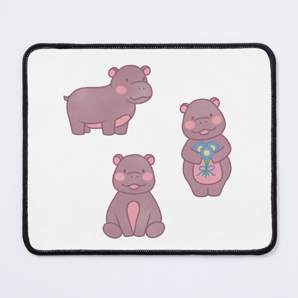 Item preview, three cute baby hippos designed and sold by winterpumpkin.