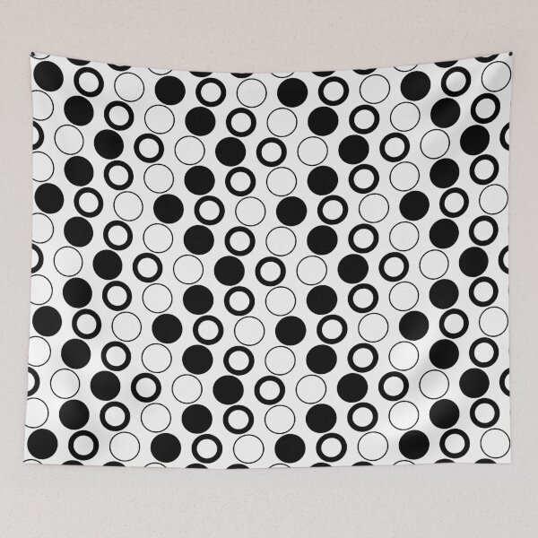 Item preview, Monochrome Circles Geometric Pattern designed and sold by Mint + Midnight.