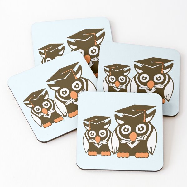 Item preview, 2 Owls Graduation Party College Student Two Team designed and sold by shirt-o-mat.
