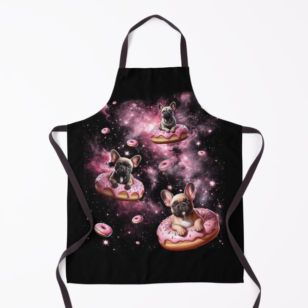 Item preview, Cute French Bulldog Riding Donut Space Galaxy French Bulldog Lover designed and sold by Kimberley King Art  King Art.