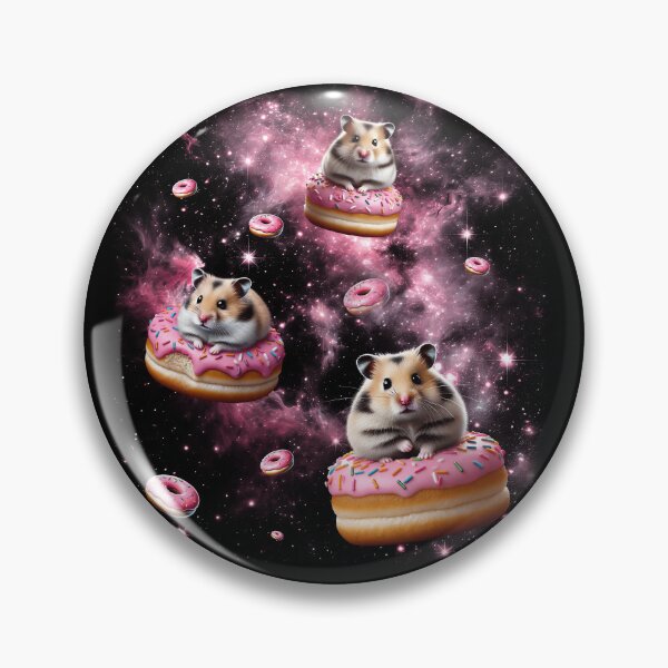 Item preview, Cute Hamster Riding Donut Space Galaxy Hamster Lover designed and sold by Kimberley King Art  King Art.