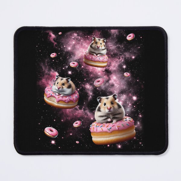 Item preview, Cute Hamster Riding Donut Space Galaxy Hamster Lover designed and sold by Kimberley King Art  King Art.