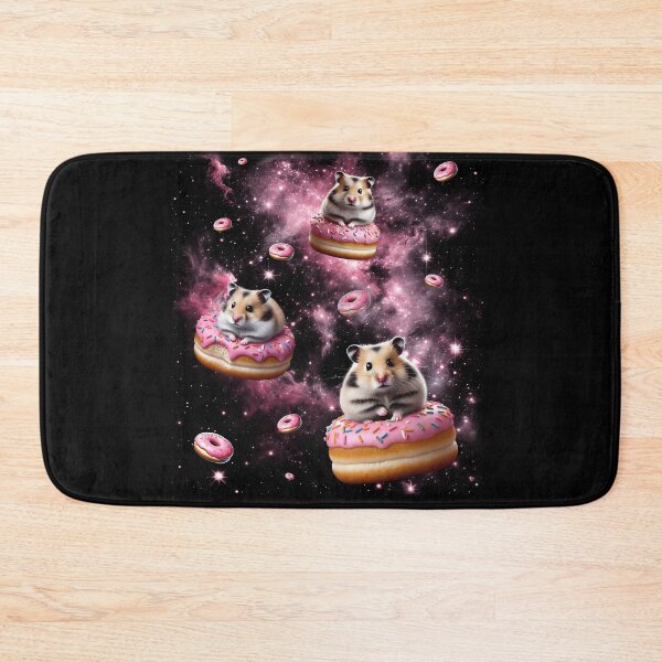 Item preview, Cute Hamster Riding Donut Space Galaxy Hamster Lover designed and sold by Kimberley King Art  King Art.