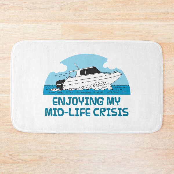 Item preview, Speedboat Birthday, Enjoying My Mid-Life Crisis, Sarcasm Funny designed and sold by doodlerob.