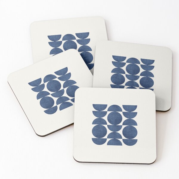 Item preview, Blue Navy Retro Scandinavian designed and sold by moonlightprint.
