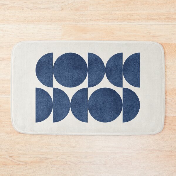 Item preview, Blue Navy Retro Scandinavian designed and sold by moonlightprint.