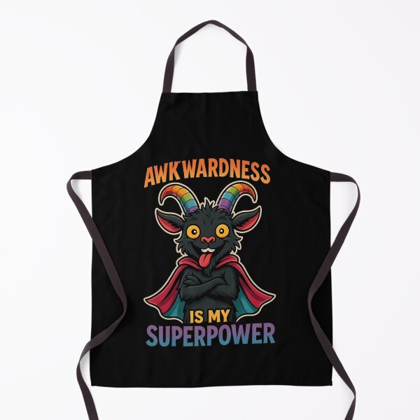 Item preview, Awkwardness Is My Superpower — Rainbow Goat Energy designed and sold by sekrecja.