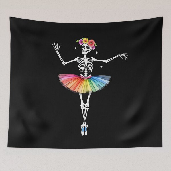Item preview, Funny Dancing Skeleton Ballerina Dancer Ballet Women Girls designed and sold by clothesy7.