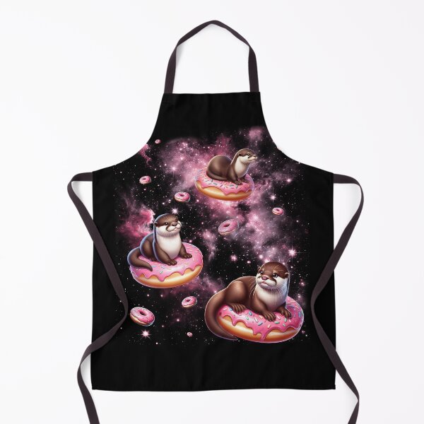 Item preview, Cute Otter Riding Donut Space Galaxy Otter Lover designed and sold by Kimberley King Art King Art.
