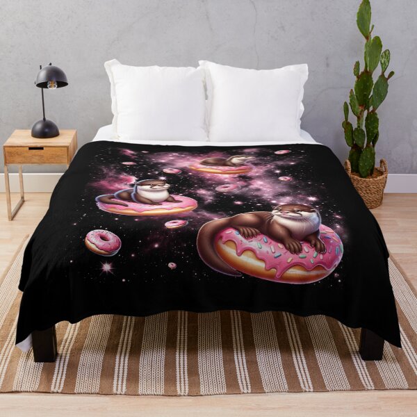 Item preview, Cute Otter Riding Donut Space Galaxy Otter Lover designed and sold by Kimberley King Art King Art.