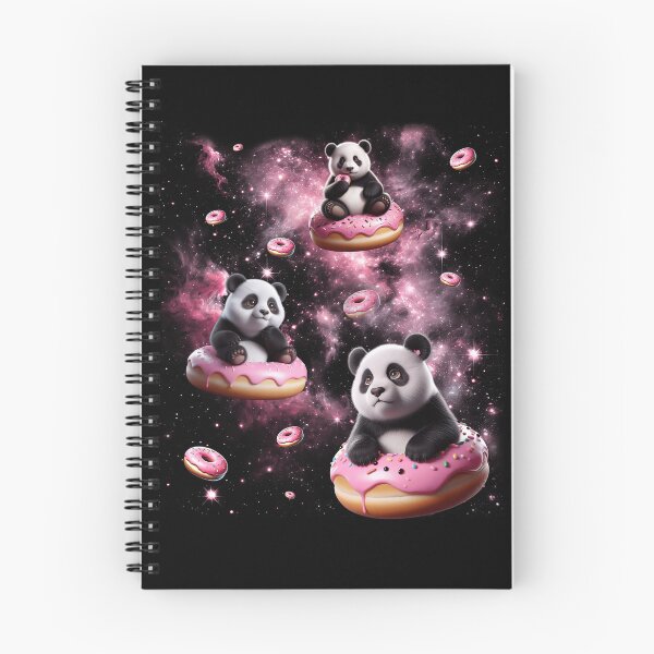 Item preview, Cute Panda Riding Donut Space Galaxy Panda Lover designed and sold by Kimberley King Art  King Art.