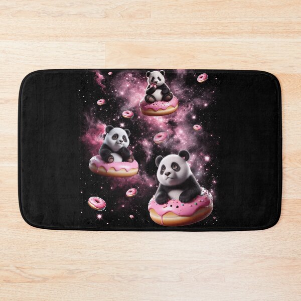 Item preview, Cute Panda Riding Donut Space Galaxy Panda Lover designed and sold by Kimberley King Art  King Art.