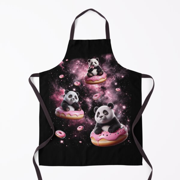 Item preview, Cute Panda Riding Donut Space Galaxy Panda Lover designed and sold by Kimberley King Art King Art.