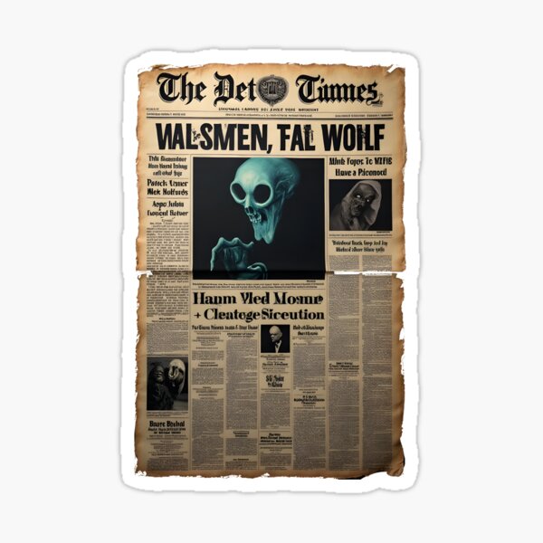Item preview, scary news designed and sold by aliraweb.