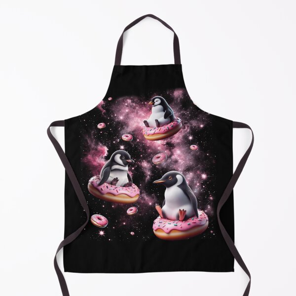 Artikelvorschau, Niedlicher Pinguin reitet Donut Space Galaxy Penguin Lover entworfen und verkauft von Kimberley King Art King Art.