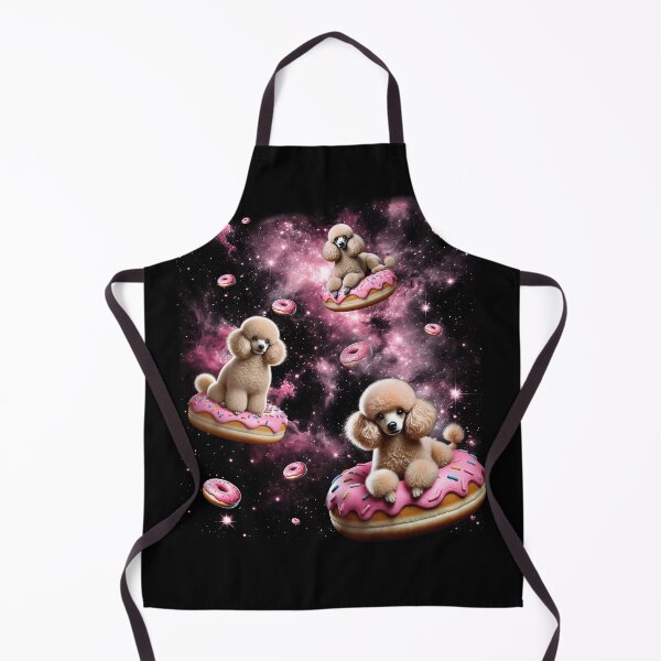 Item preview, Cute Poodle Riding Donut Space Galaxy Poodle Lover designed and sold by Kimberley King Art King Art.