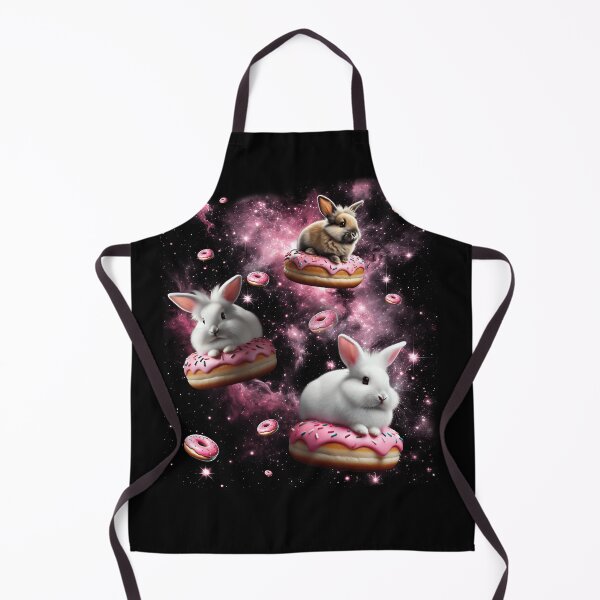 Item preview, Cute Rabbit Riding Donut Space Galaxy Bunny Lover designed and sold by Kimberley King Art King Art.