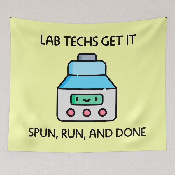 Item preview, Lab techs get it spun, run, and done designed and sold by Modern-Phantom.
