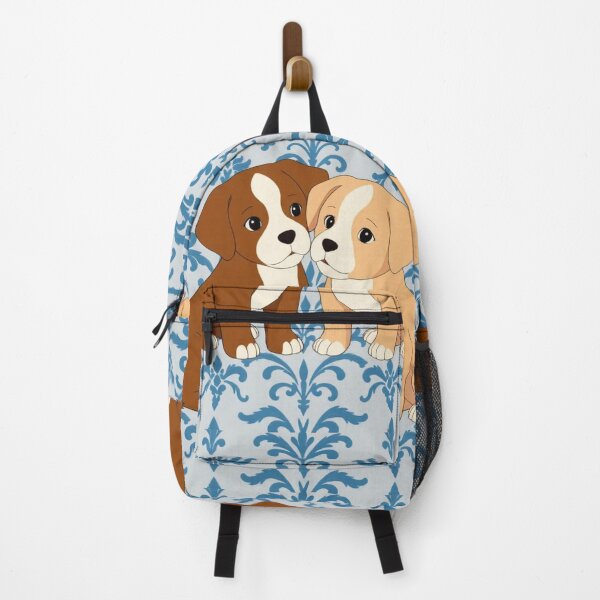 Item preview, Puppies & Damask Ghilbi Style designed and sold by DesignsByPrnces.