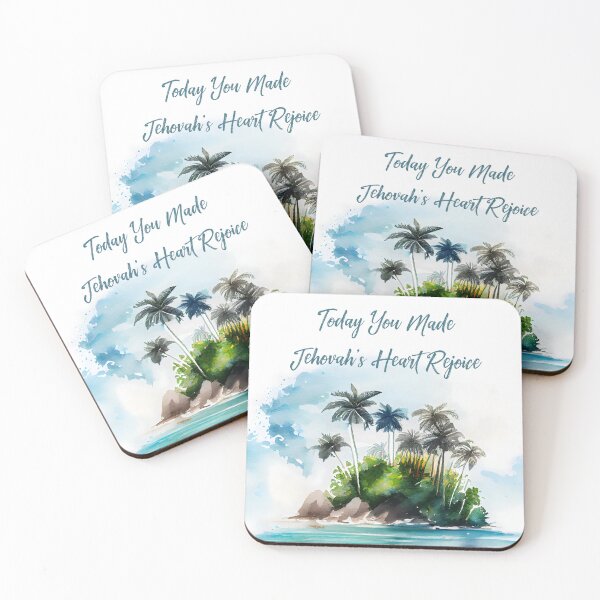 Item preview, Today You Made Jehovah’s Heart Rejoice | Encouraging JW Watercolor Design | Spiritual Gift for Jehovah’s Witnesses designed and sold by Kishaprints.