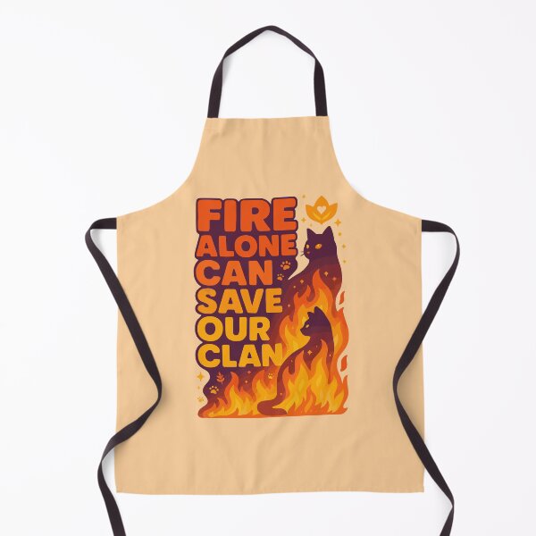 Item preview, Fire Alone Can Save Our Clan Warrior Cats Quote Art designed and sold by Cheeky Companions.