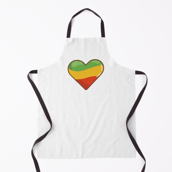 Item preview, Reggae Flag Heart Glossy Colorful Illustration designed and sold by Arte Zen.