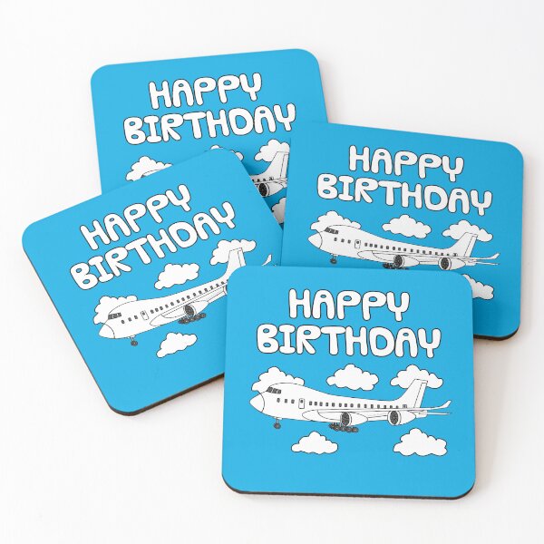 Item preview, Pilot Happy Birthday Jet Plane Aviation Travel Enthusiast designed and sold by doodlerob.