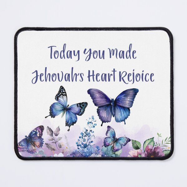 Item preview, Today You Made Jehovah’s Heart Rejoice | Encouraging JW Watercolor Design | Spiritual Gift for Jehovah’s Witnesses designed and sold by Kishaprints.