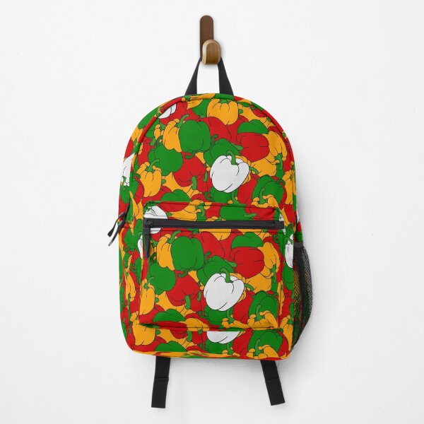 Item preview, White Pepper Remix – Colorful Bell Peppers Inspired by Ween designed and sold by ThreadedThistle.