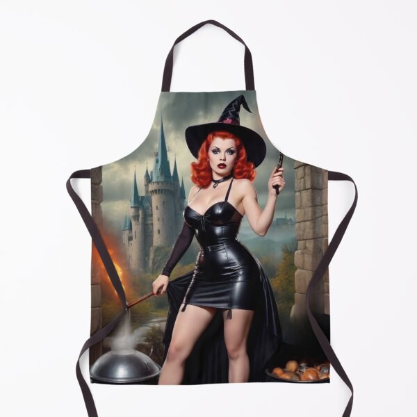 Aperçu de l'œuvre Sorcière Pin Up à Tête Rouge créée et vendue par MissSaylor.