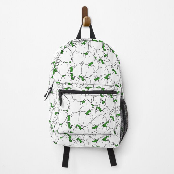 Item preview, White Pepper Pattern – Minimalist Bell Peppers Inspired by Ween designed and sold by ThreadedThistle.