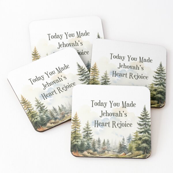 Item preview, Today You Made Jehovah’s Heart Rejoice | Encouraging JW Watercolor Design | Spiritual Gift for Jehovah’s Witnesses designed and sold by Kishaprints.