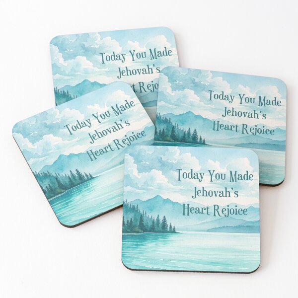 Item preview, Today You Made Jehovah’s Heart Rejoice | Encouraging JW Watercolor Design | Spiritual Gift for Jehovah’s Witnesses designed and sold by Kishaprints.