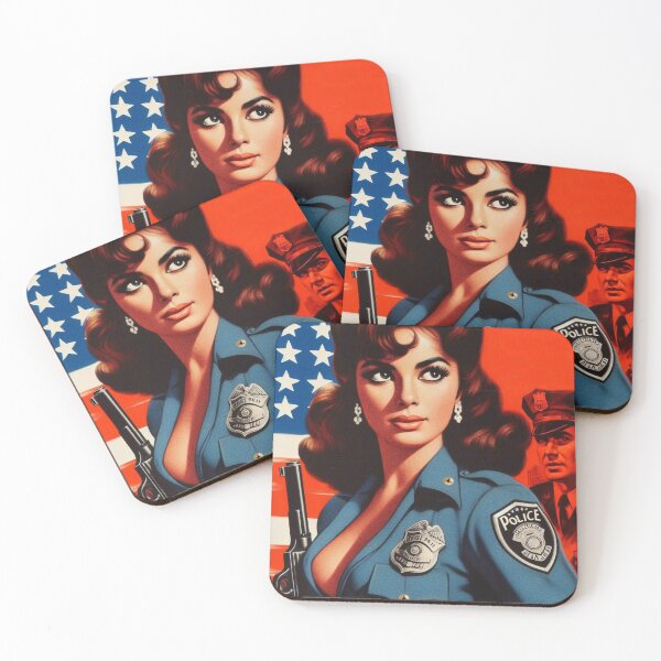 Item preview, Hot Female Cop designed and sold by PulpVintage.