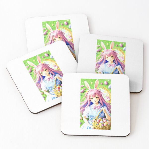 Item preview, Bunny Girl Easter Floral - Spring Art designed and sold by Earth Nature Creations.