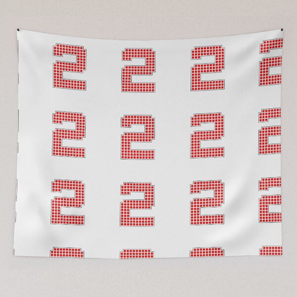 Item preview, Number 2 - Red Pixel Block Character designed and sold by PixelGlyphs.