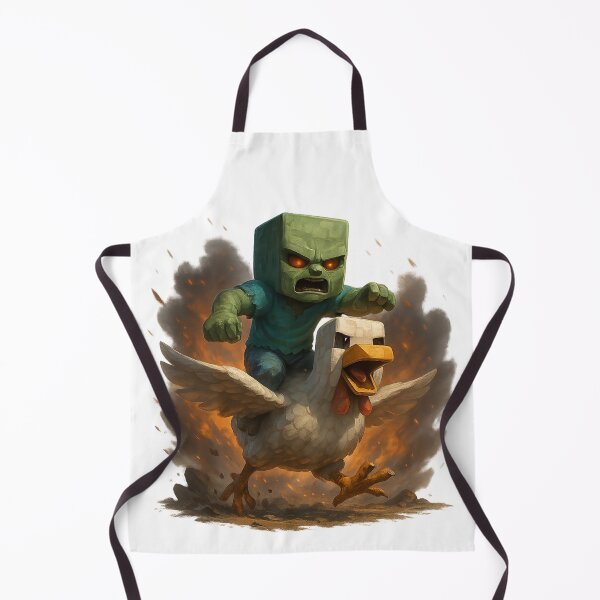 Item preview, Chicken Jockey Mayhem – Viral Minecraft Fan Art designed and sold by artist-for-you.