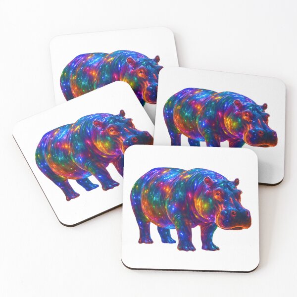 Item preview, Glassy Glow Hippo: Nature’s Radiance designed and sold by GloriousArtSKD.
