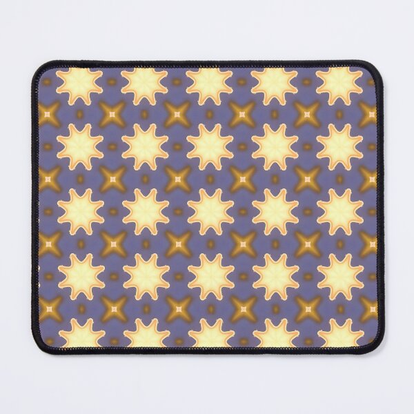 Item preview, Dreamy Geometric Fabric with Sun Shapes – Yellow and Violet Print for Bedroom, Dress, or Quilt designed and sold by naivnoia.