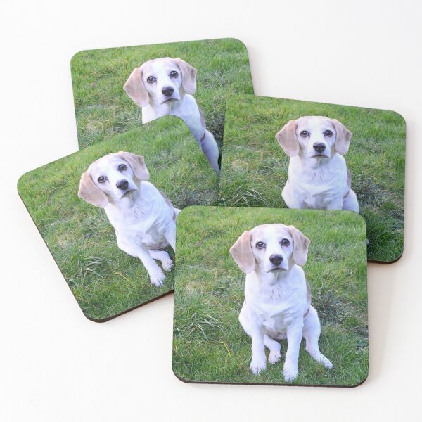 Item preview, Gentle beagle in the green garden designed and sold by MariaWinterArt.