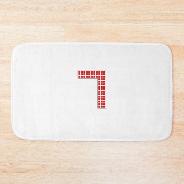 Item preview, Number 7 - Red Pixel Block Character designed and sold by PixelGlyphs.