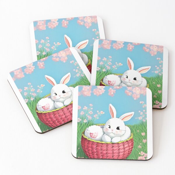 Item preview, Bunny Easter Floral - Spring Art designed and sold by Earth Nature Creations.