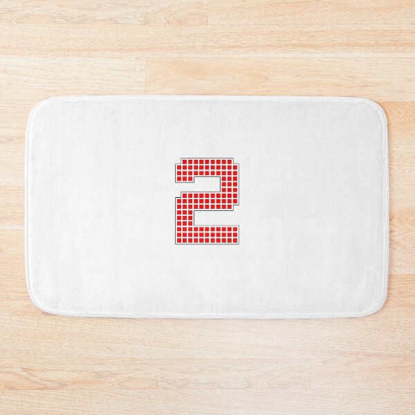 Item preview, Number 2 - Red Pixel Block Character designed and sold by PixelGlyphs.