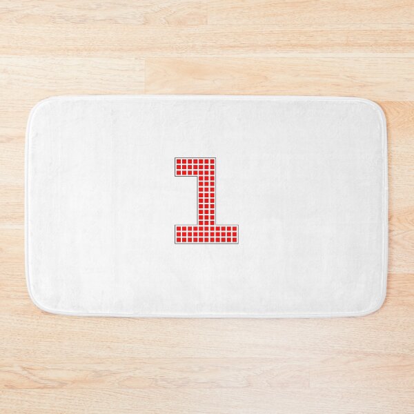 Item preview, Number 1 - Red Pixel Block Character designed and sold by PixelGlyphs.