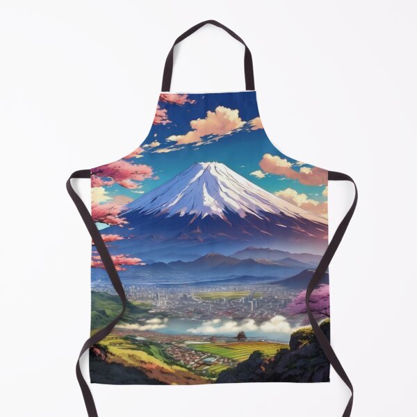 Item preview, Anime-Style Fuji Cherry Landscape designed and sold by SketchNStyle.